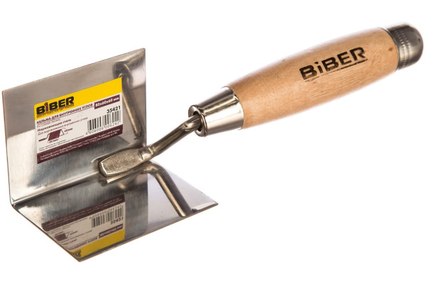 Кельма 80х60х60мм (угловая, нержавеющая, внутренняя) Biber 35421 тов-048273