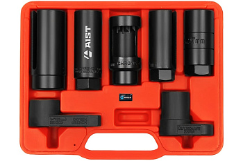 Набор головок с вырезом для кислородных датчиков, 7шт в кейсе AIST 67410307 00-00006583