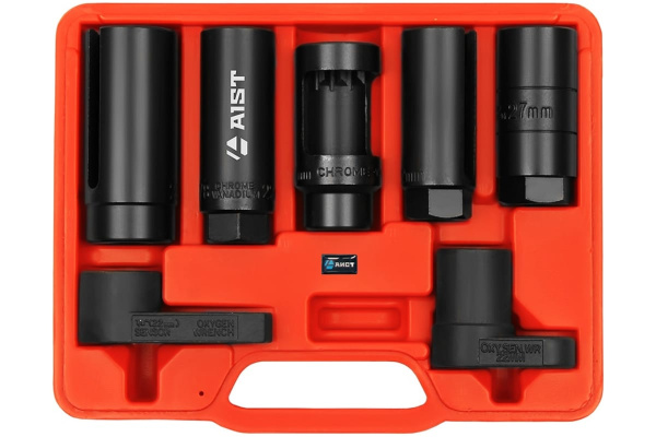 Набор головок с вырезом для кислородных датчиков, 7шт в кейсе AIST 67410307 00-00006583