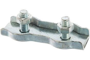 Зажим троса двойной, оцинкованный (15 шт; 8 мм; ТФ5) Зубр 4-304445-08