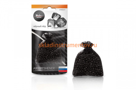 Подвесной ароматизатор Airline Мешочек с гранулами черный лед AFME031