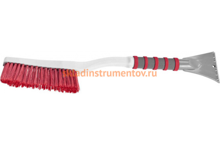 Автомобильная щетка-сметка Зубр МАСТЕР для снега, со скребком, 610мм 61064-061