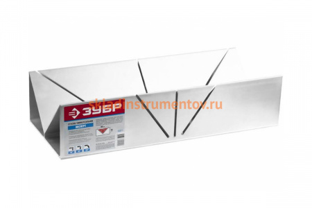 Стусло Зубр ЭКСПЕРТ алюминиевое, универсальное, для потолочных плинтусов и заготовок из различных материалов 15377