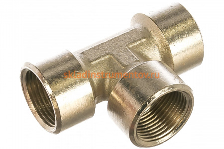 Переходник тройник Т-образный 1251/5 T-FFF 3/4" GAV 31990