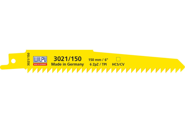 Полотно по древесине 3021/150 (5 шт; 150х19х1.27 мм; 130 мм; 6 TPI) WILPU 1221500005 Полотно по древесине 3021/150 (5 шт; 150х19х1.27 мм; 130 мм; 6 TPI) WILPU 1221500005