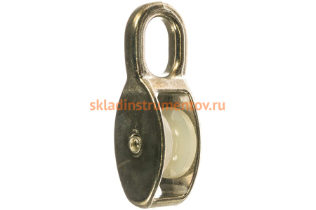 Одинарный блок ЗУБР, 6x20мм, 1 шт, нейлоновый шкив, 304586-20