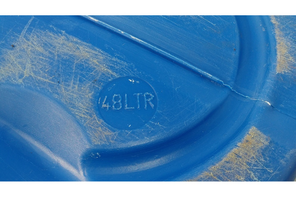 Бочка с крышкой на обруч ТАРА п/э, 48л, синяя 00228