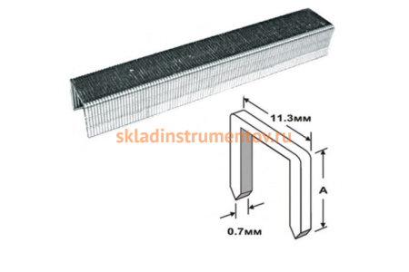 Скобы (11.3х0.7 мм; 8 мм; тип 53; 1000 шт.) для степлера КУРС 31362