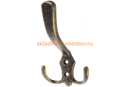 Мебельный крючок JET 585 трехрожковый, ант. серебро CQ585Z.003SA99