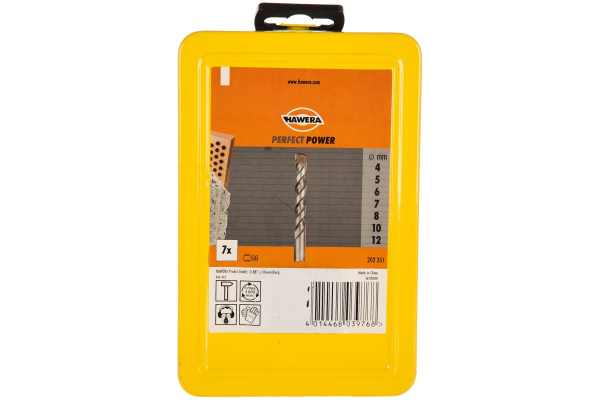 Набор сверл по бетону X-Pro PerfectPower Silver Perc (7 шт; 4-12 мм) HAWERA F00Y202351