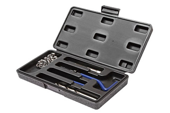 Набор для восстановления резьбы (вставки М14х1.25, L=12.4 мм, 5 штук) 9 предметов JTC 4788