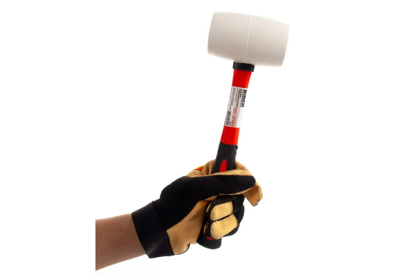 Киянка (белая, с фибергласовой ручкой 58мм) Biber 85417 тов-157934