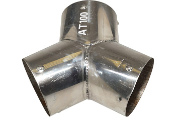 Y-образный металлический переходник для шланга D=100мм NORDBERG AT100