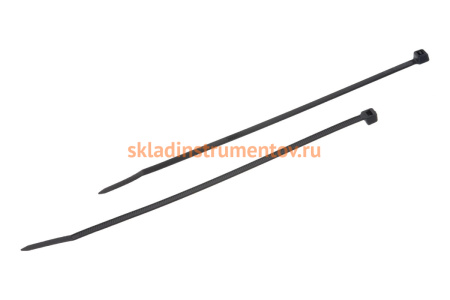 Нейлоновые хомуты Зубр черные, 4.5x200 мм, 100 шт. 309030-45-200