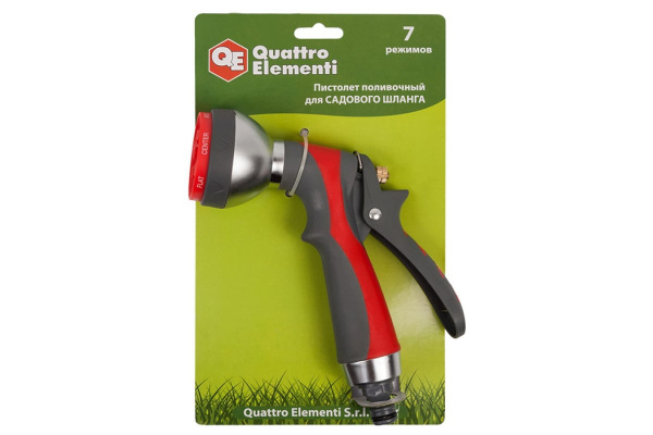 Пистолет поливочный 7-ми режимный QUATTRO ELEMENTI 646-157