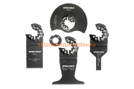 Набор насадок №1 для МФИ по дереву (4 шт.) ПРАКТИКА 240-508