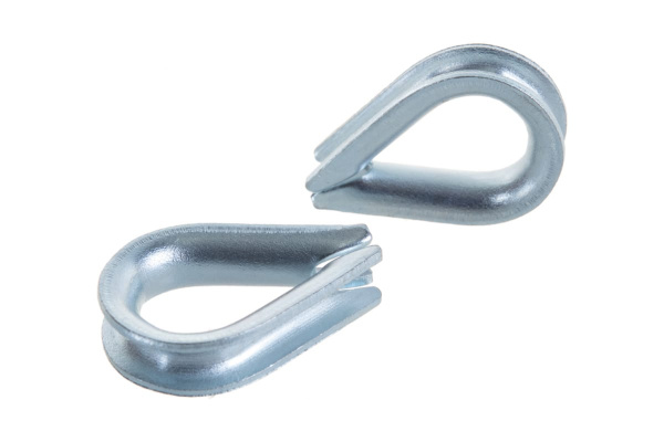 Коуш DIN 6899 оцинкованный 2 шт. (4 мм; ТФ6) Зубр 4-304496-04