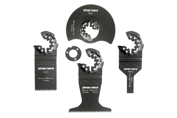 Набор насадок №1 для МФИ по дереву (4 шт.) ПРАКТИКА 240-508