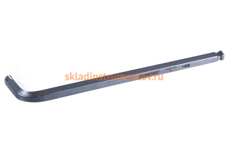 Торцевой шестигранный ключ с шаром удлиненный для изношенного крепежа Jonnesway H23S1140 H14 49341