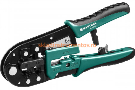 Кримпер KRAFTOOL RJ-Pro универсальный, RJ45, RJ11/RJ12 22698