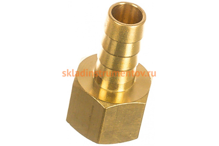 Штуцер пневматический (3/8"F - елочка 10 мм) ЭВРИКА ER-FFH06/06