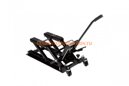 Подкатной гидравлический мотодомкрат WIEDERKRAFT 700 кг, 430 мм WDK-86101