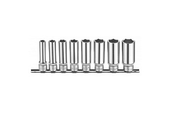 Набор головок 3/8”, 6 гранные (63 мм, 8-19 мм, 8 шт.) FORCE 3082