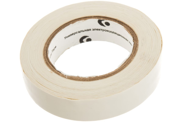 Клейкая изоляционная лента РемоКолор ПВХ, белая, ширина 15 мм 49-5-003