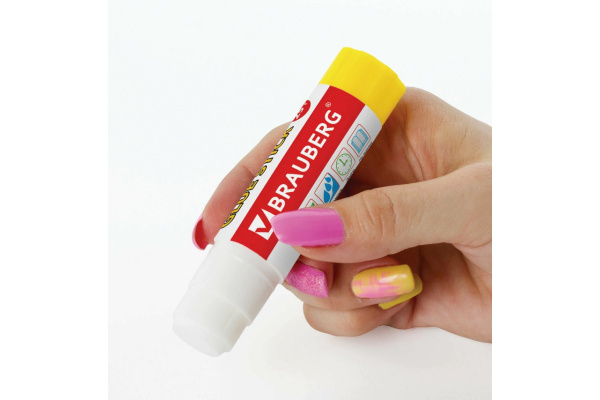 Клей-карандаш BRAUBERG Смайлики 25 г 227970