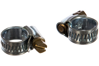 Металлические, червячные хомуты СИБРТЕХ 8-12мм, ширина 10мм, английский тип, W1, 2шт 47663