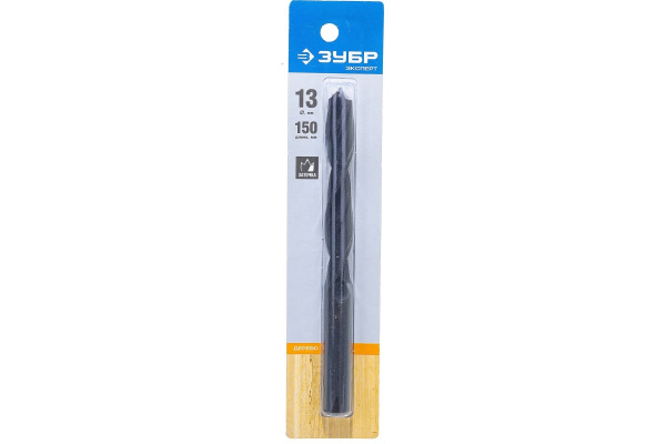 Сверло спиральное по дереву "КОРОНА" (13х150 мм) Зубр 29421-150-13