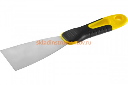 Шпатель с профилированным нержавеющим полотном и 2к ручкой 60мм STAYER PROFESSIONAL 10045-06