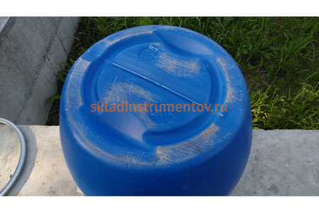 Бочка с крышкой на обруч ТАРА п/э, 48л, синяя 00228