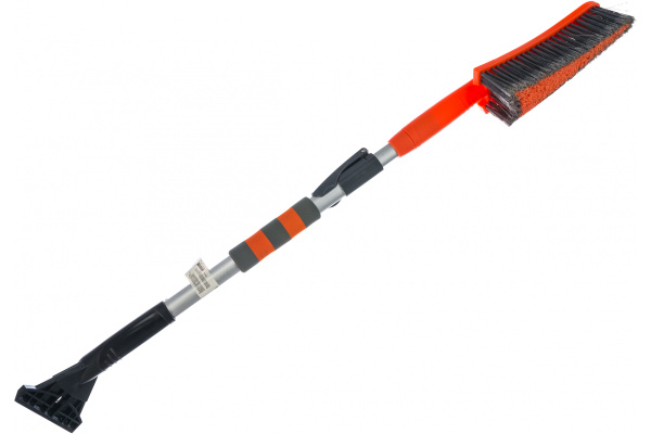 Щетка-сметка для снега со скребком, поворотная голова STELS 510 мм 55305