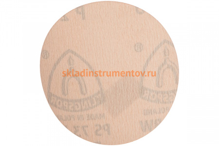 Круг шлифовальный на липучке для обработки красок, лаков и шпаклевок (125 мм; Р240) KLINGSPOR 302101