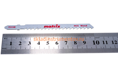 Полотно по дереву T111D (3 шт; 100х75 мм; шаг 4 мм; HCS) для электролобзика MATRIX 78226