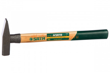 Слесарный молоток с деревянной рукояткой 200гр Sata 92401