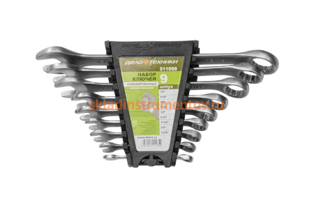 Набор комбинированных дюймовых ключей 9 шт холдер ДТ/10 Дело Техники 511098