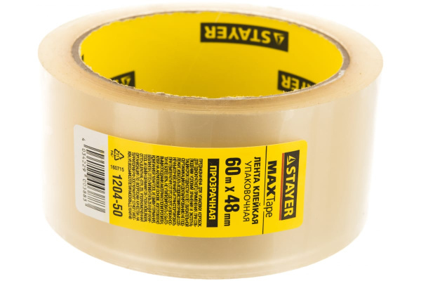 Лента клеящая упаковочная (48 мм; 60 м) Stayer 1204-50