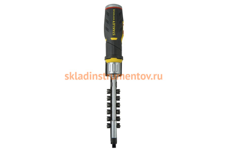 Реверсивная отвертка с битами Stanley FATMAX FMHT0-62691