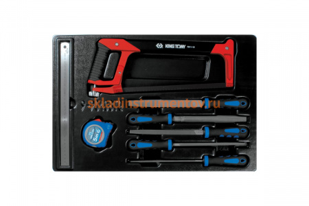 Ложемент для набора напильников, рулетка, линейка и ножовка 9-90408TQ, EVA KING TONY 84714420B