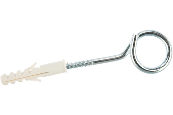 Распорный дюбель Зубр МАСТЕР тип ЕВРО с шурупом-кольцом, 12х60 / 8х135 мм, 2 шт 30696-12-60