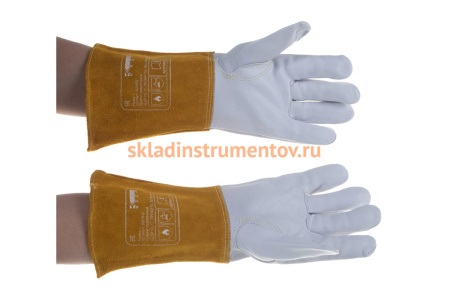 Сварочные краги КЕДР КС-17 ПРОФИ TIG бело-бежевые, р-р L 8007532 Сварочные краги КЕДР КС-17 ПРОФИ TIG бело-бежевые, р-р L 8007532