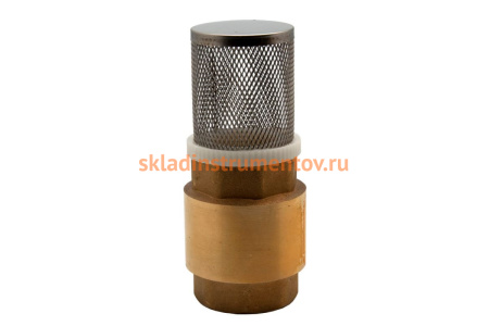 Клапан обратный со съемной сеткой (F 1"; латунь) QUATTRO ELEMENTI 771-817