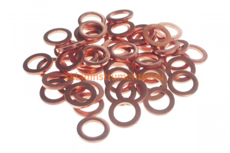 Набор медных шайб JTC размер: толщина 1.2, внутр. д. 6.4, наружн. д. 10.4 50 шт. 2009