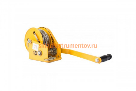 Ручная барабанная лебедка TOR ЛБ-2600 (BHW) г/п 1,0 т, длина троса 10 м 11314