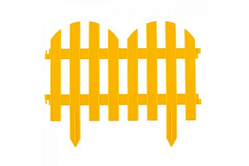 Декоративный забор "Романтика", 28x300 см, желтый PALISAD Россия 65023