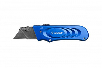 Выдвижной нож с трапециевидным лезвием ЗУБР ЭКСПЕРТ 09225