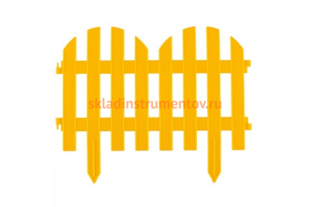 Декоративный забор "Романтика", 28x300 см, желтый PALISAD Россия 65023