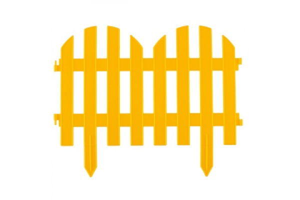 Декоративный забор "Романтика", 28x300 см, желтый PALISAD Россия 65023